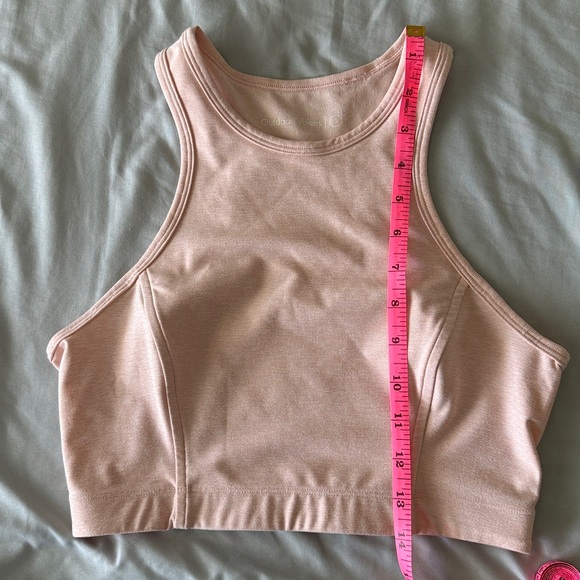 Outdoor Voices Blush Pink High-neck Longlibe Sports Bra - Picture 4 of 4